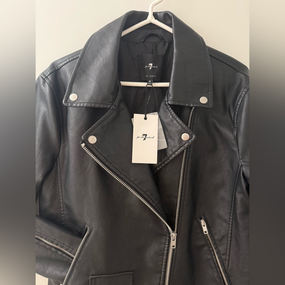 - 7 for all mankind - Leather Jacket - Mens Medium -